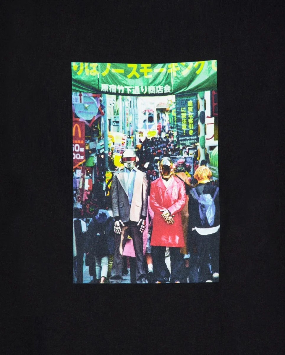Camiseta Pleasures Harajuku Negro Hombre - Image 2