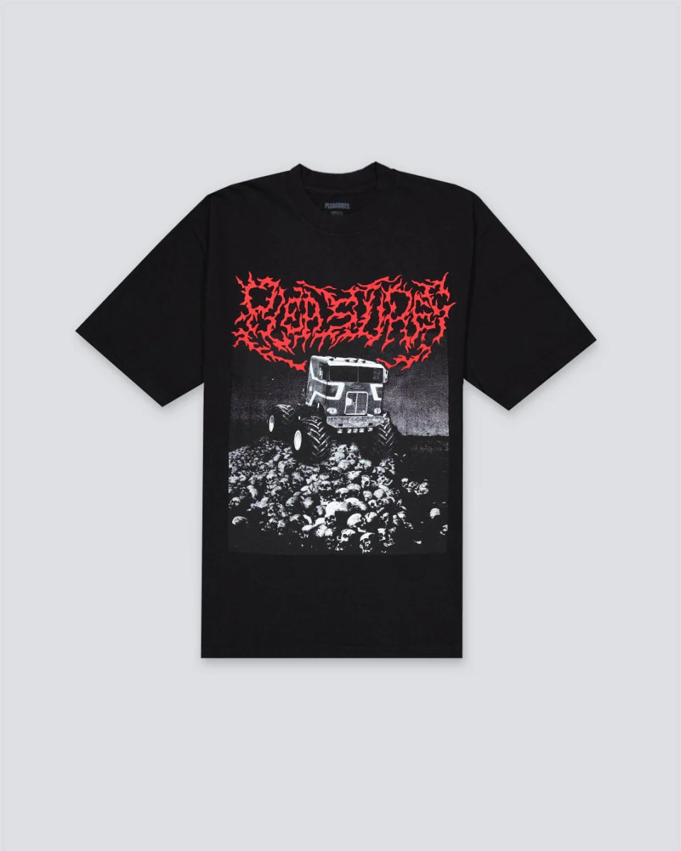 Camiseta Pleasures Off Road Negro Hombre