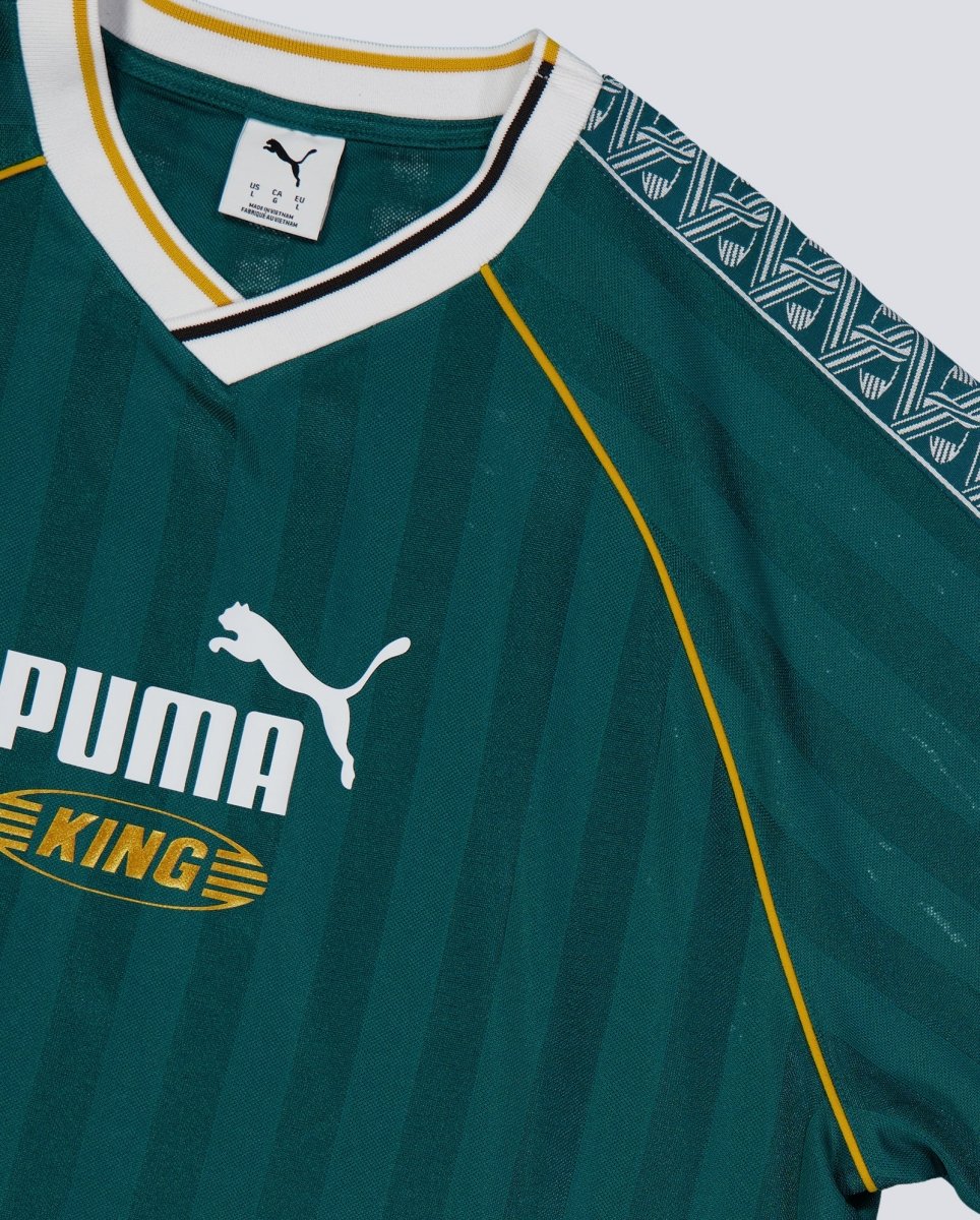 Camiseta Puma King Relaxed Football Verde Unisex - Image 3