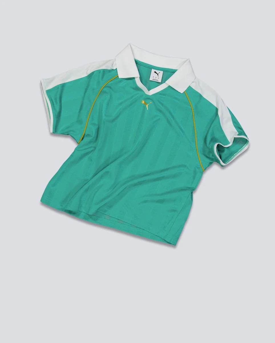 Camiseta Puma T7 Relaxed Football Jersey Verde Mujer - Image 2
