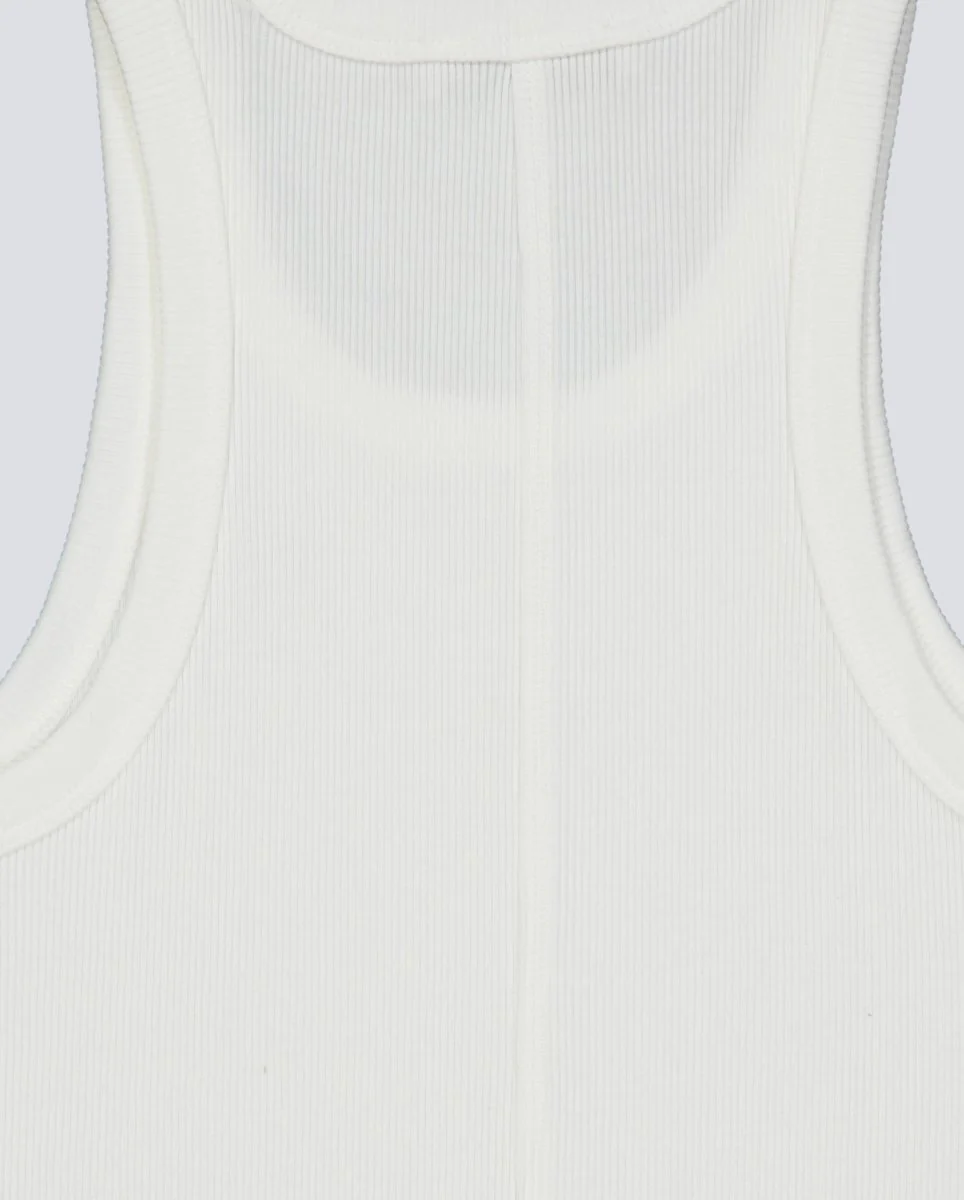 Top De Tirantes Lacoste Slim Fit Cotton Blanco Mujer - Image 4