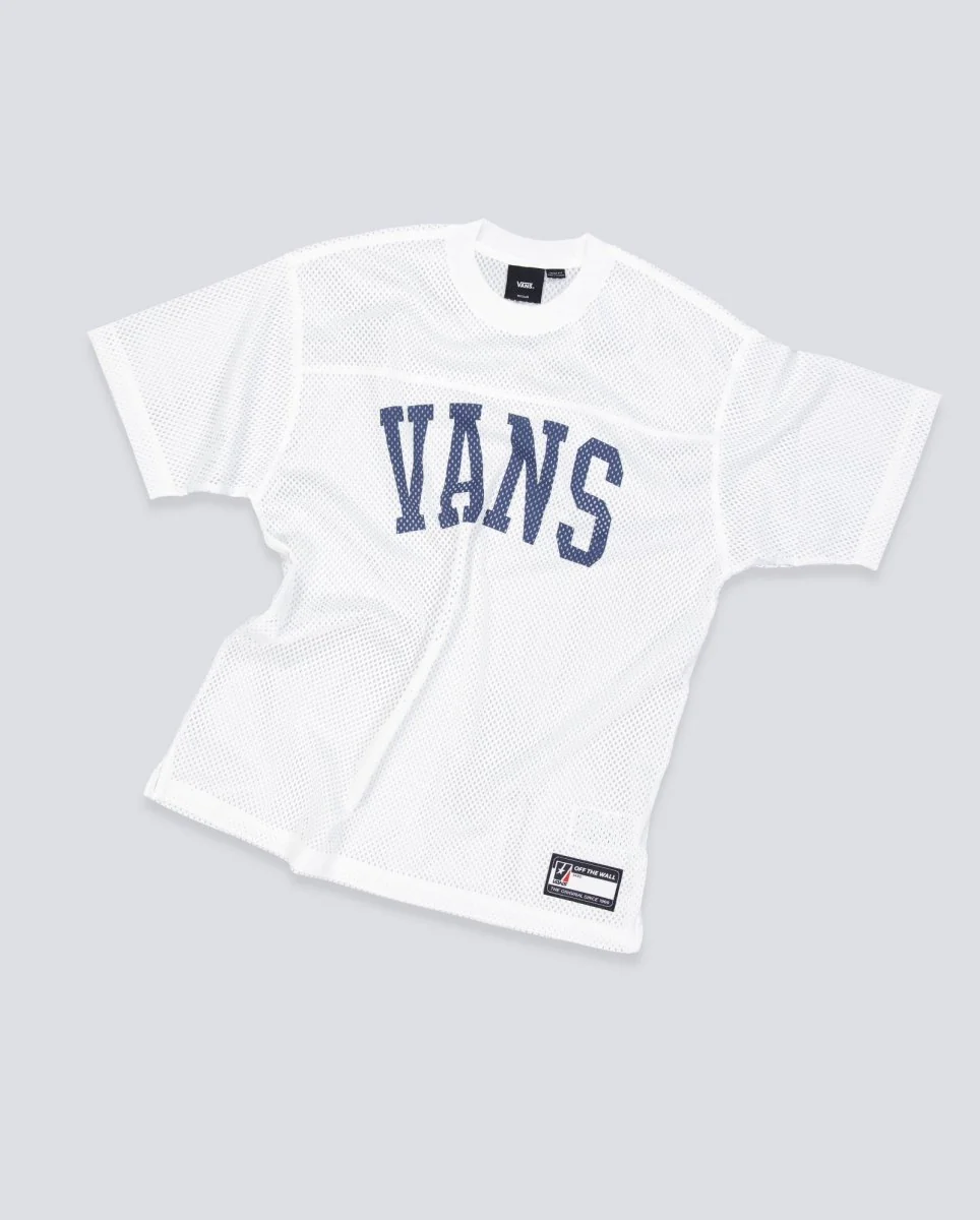 Camiseta Vans Arched Football Blanca Unisex - Image 2