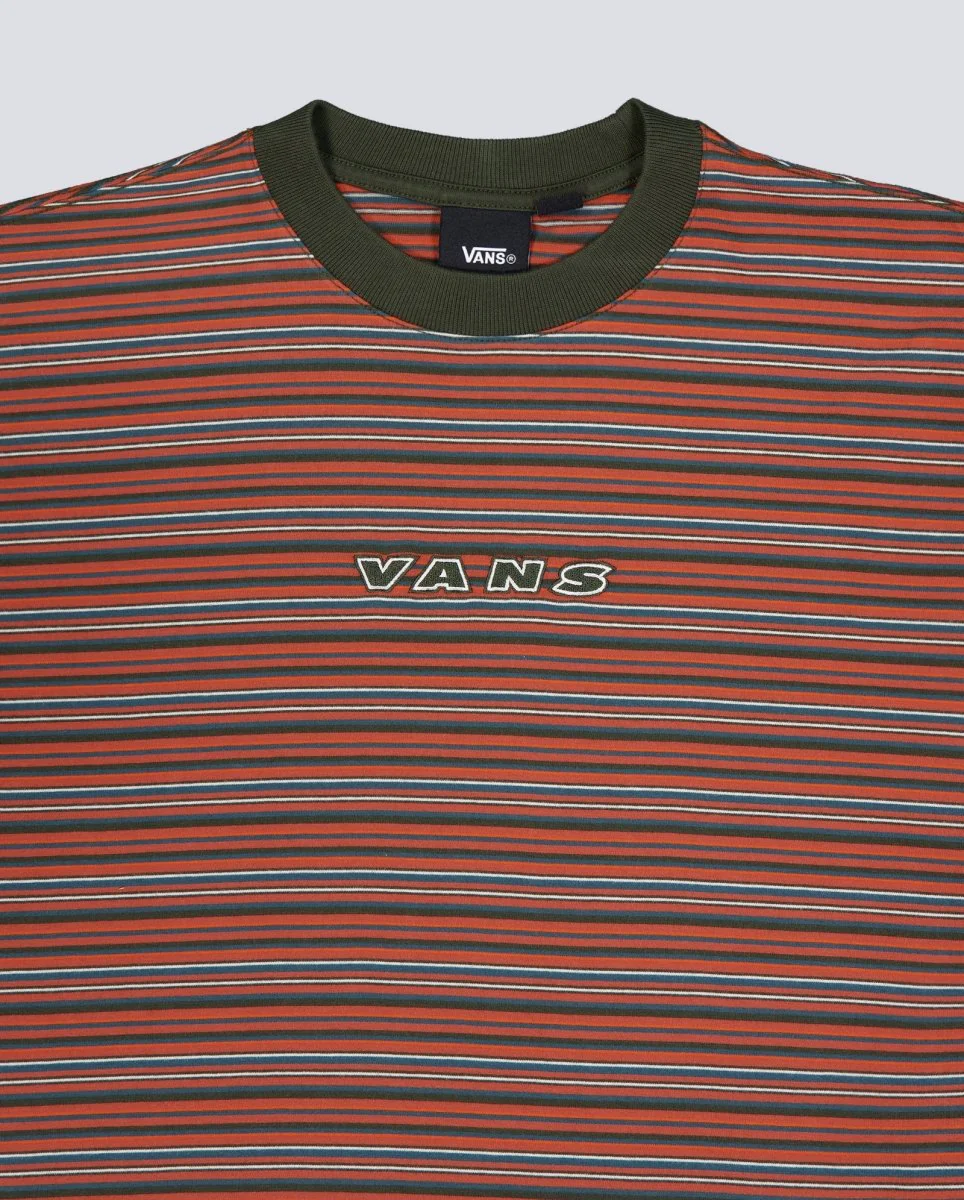 Camiseta Vans Cameron Stripe Knit Rojo Hombre - Image 4