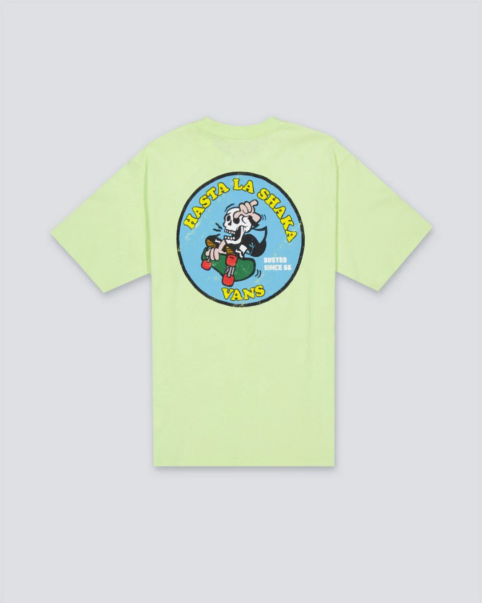 Camiseta Vans Skull La Shaka Verde Hombre - Image 2