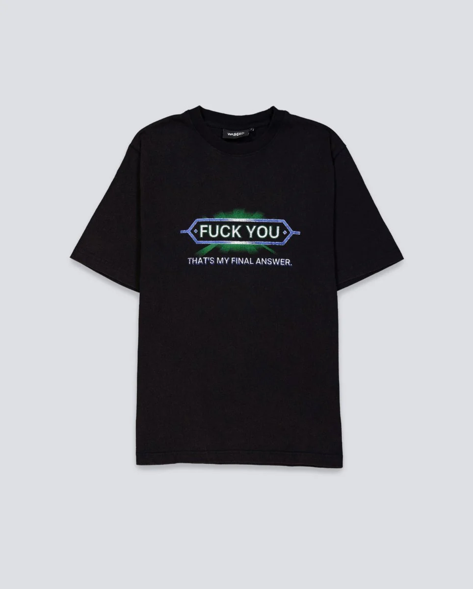 Camiseta Wasted Paris Answer Negro Unisex