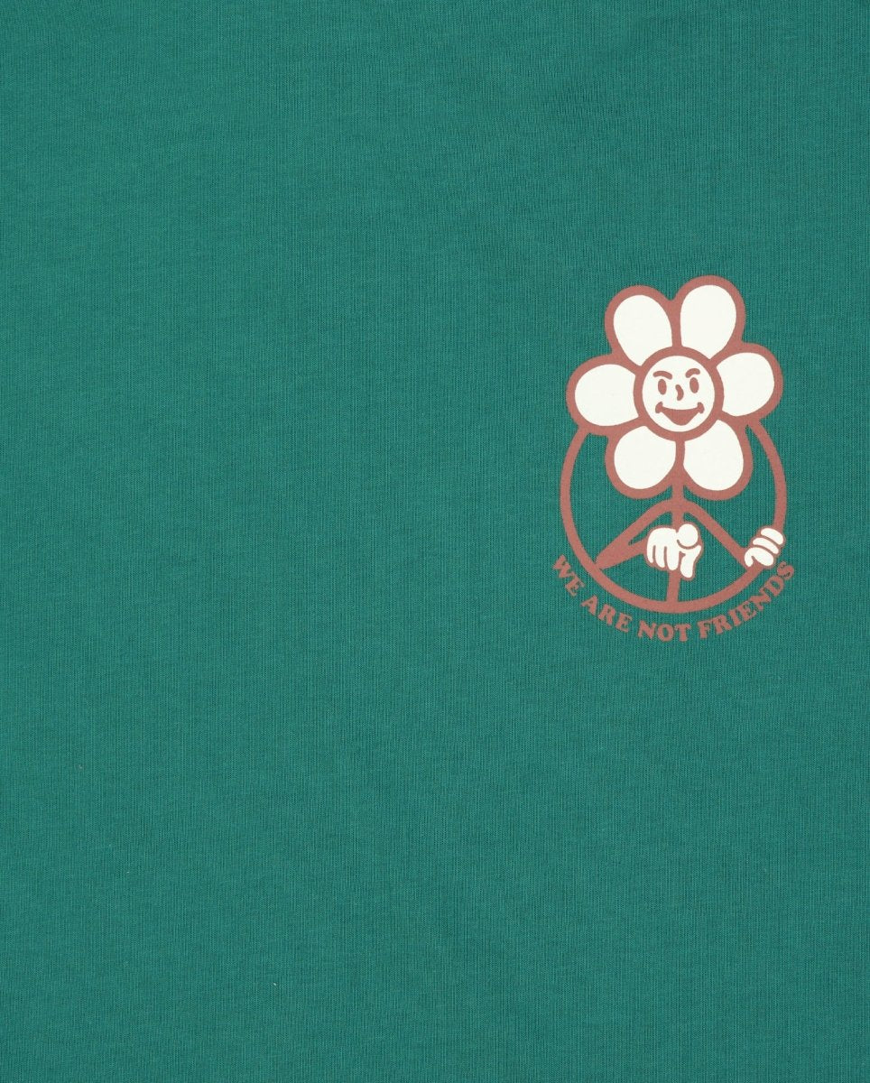 Camiseta We Are Not Friends Daisy Greenland Verde Unisex - Image 2