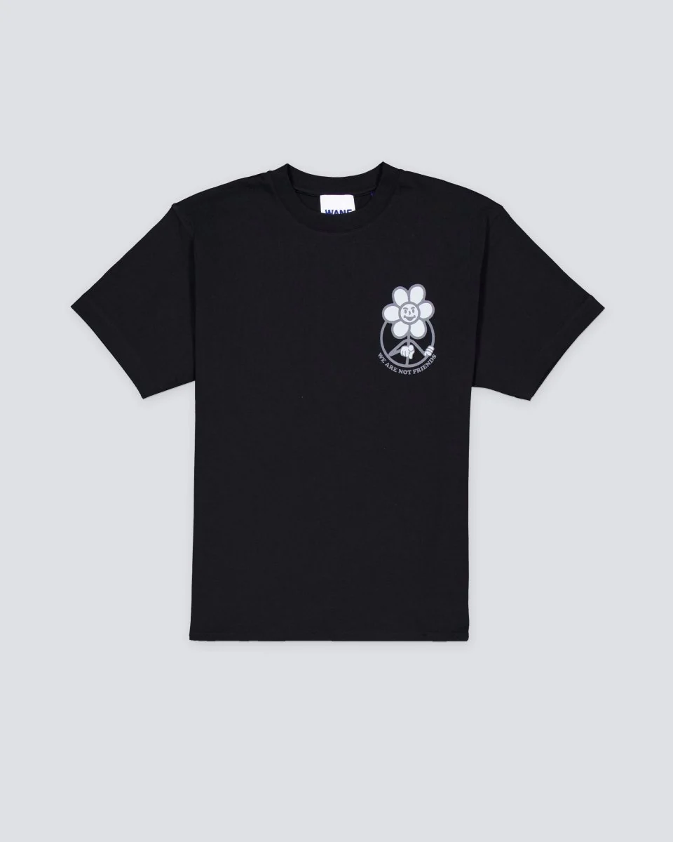 Camiseta We Are Not Friends Dark Daisy Negro Hombre