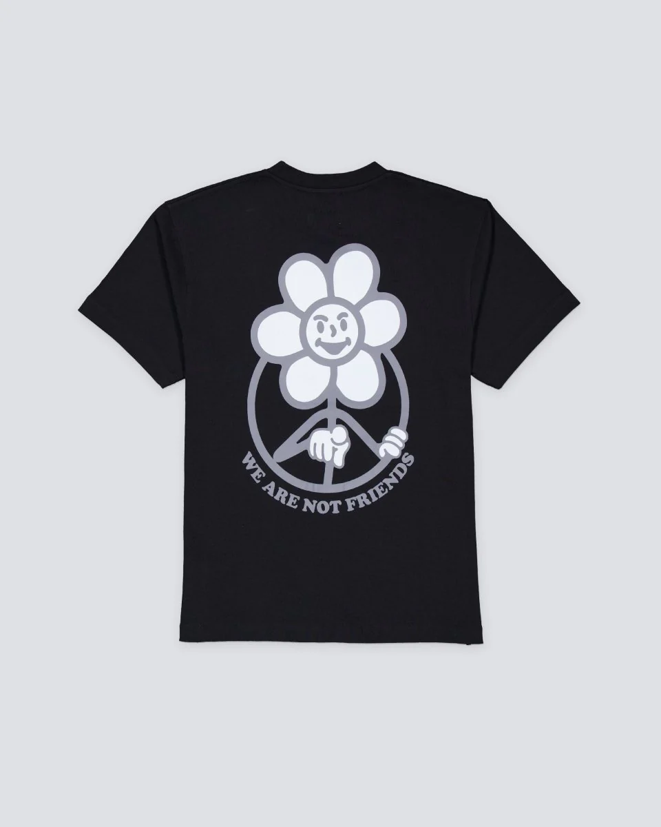 Camiseta We Are Not Friends Dark Daisy Negro Hombre - Image 2