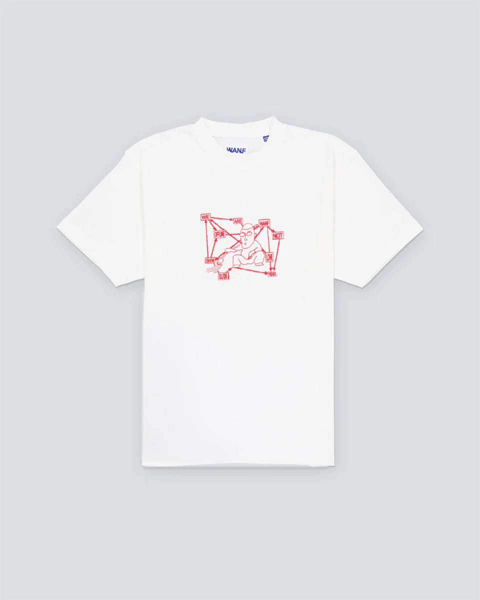 Camiseta We Are Not Friends Recycled Zen Blanco Hombre