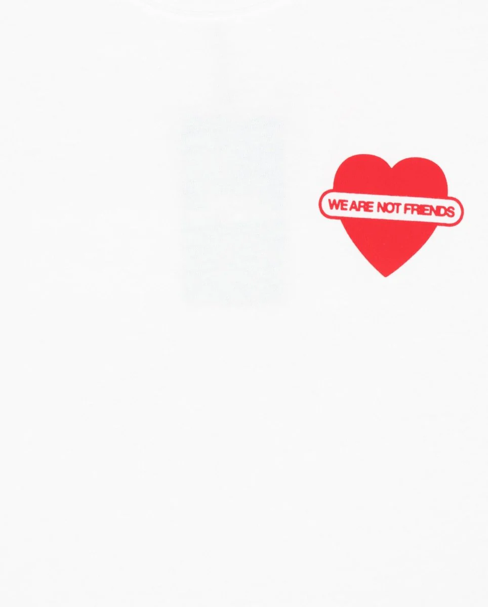 Camiseta We Are Not Friends Union Love Boxy Blanco Unisex - Image 2