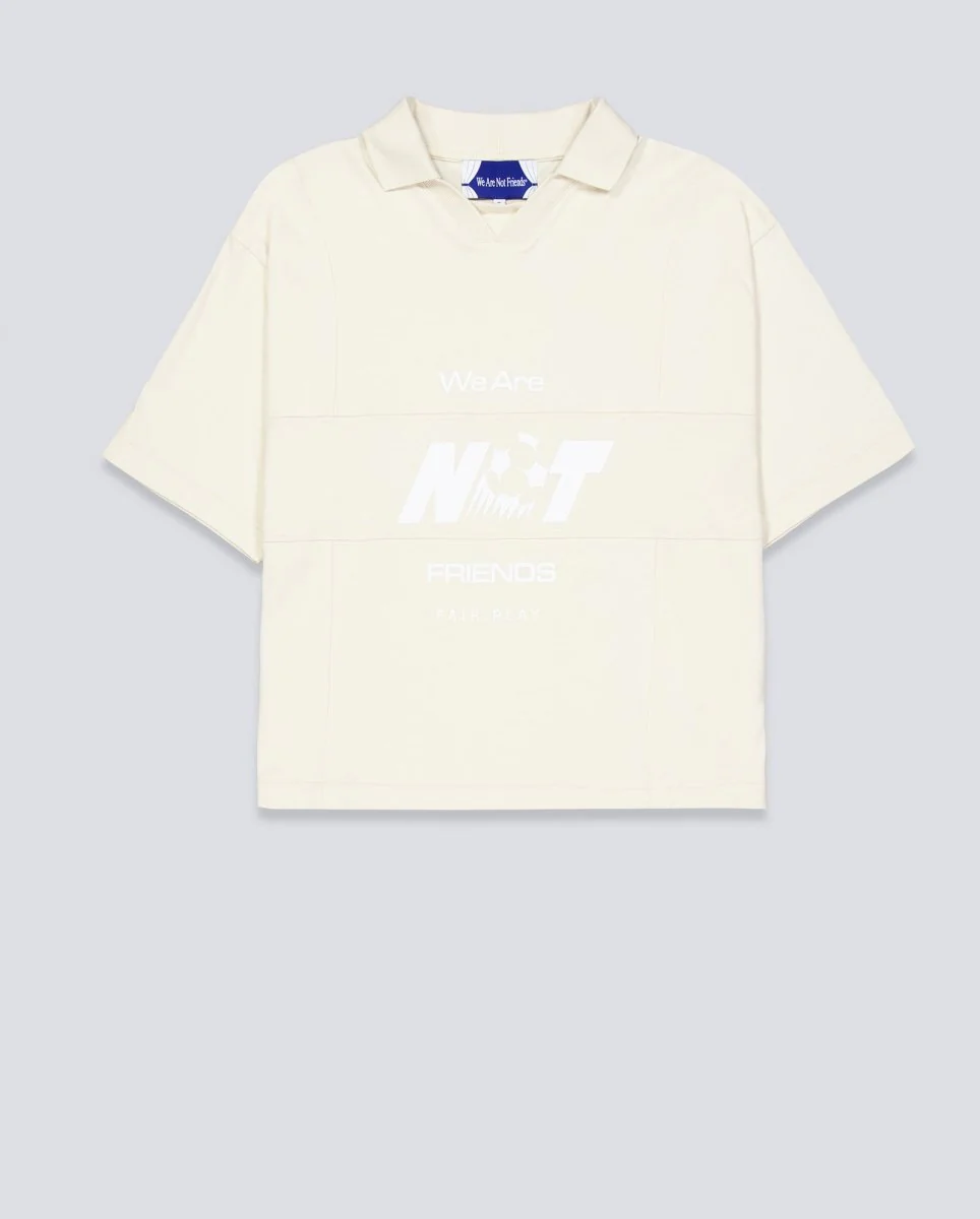 Camiseta We Are Not Friends World Play Cup Beige Unisex