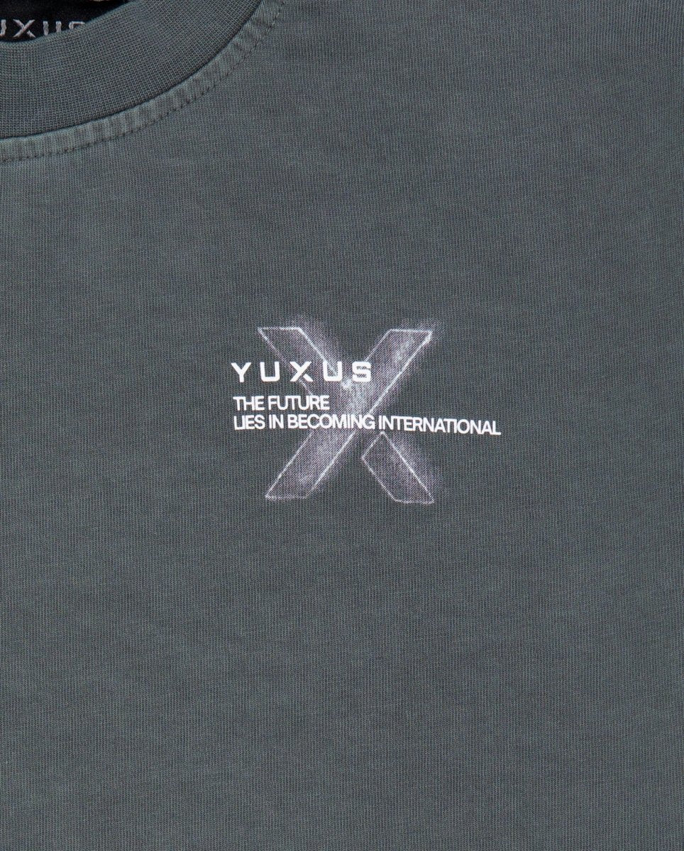 Camiseta Yuxus Bay Patterns Gris Unisex - Image 4