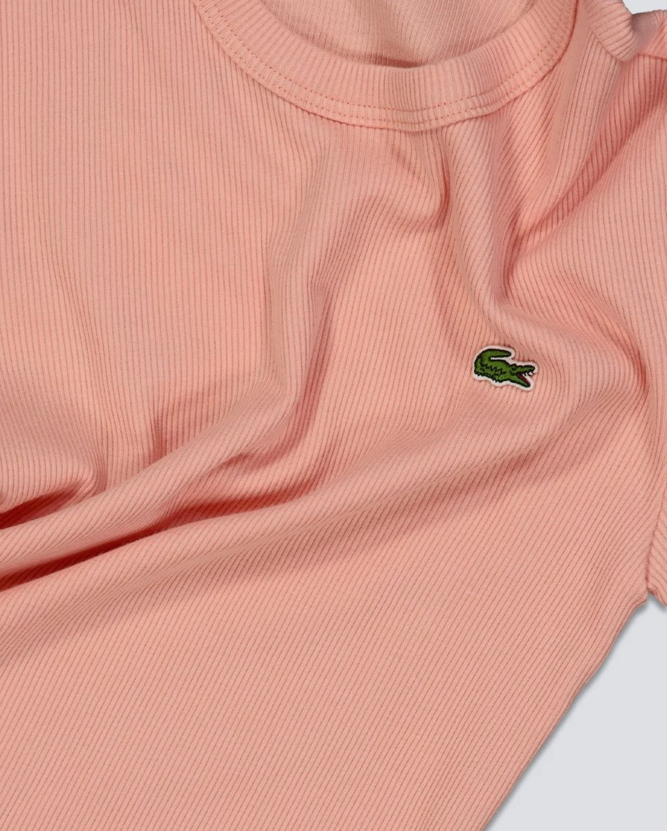 Camiseta Lacoste Tee Beige Unisex - Image 2