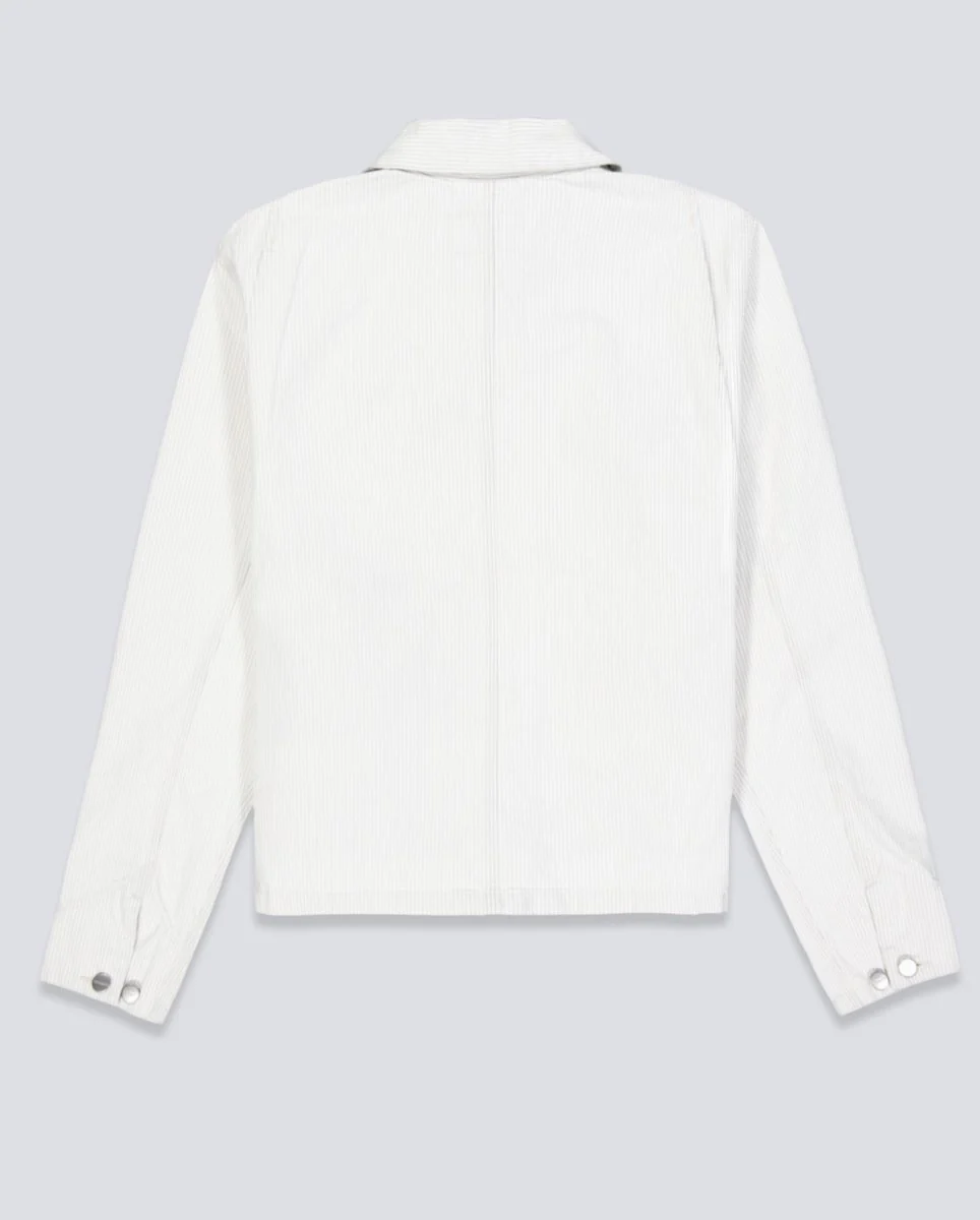 Chaqueta Carhartt WIP Mercer Chore Rayas Blanco Unisex - Image 3