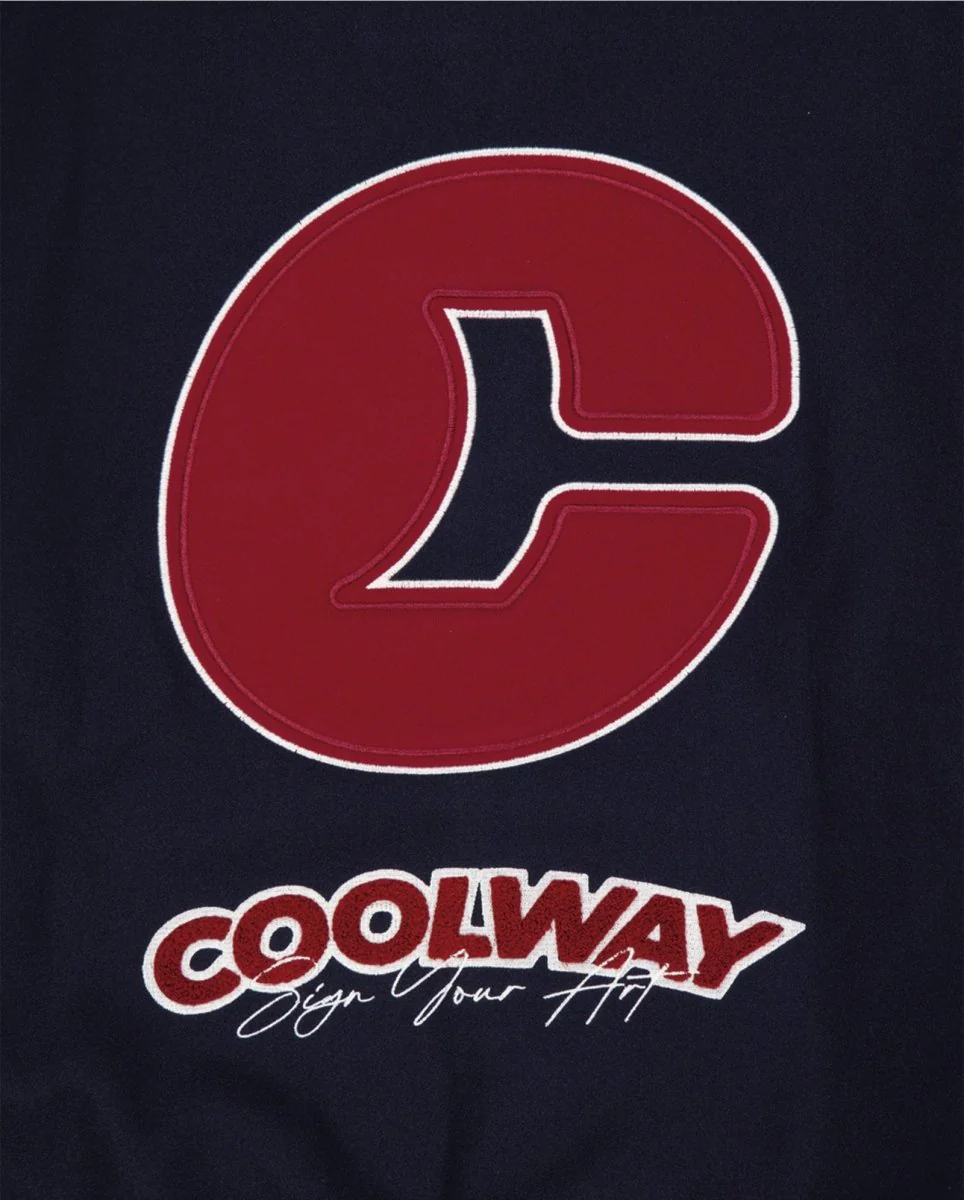 Chaqueta Coolway Dark Navy Varsity Azul Unisex - Image 2