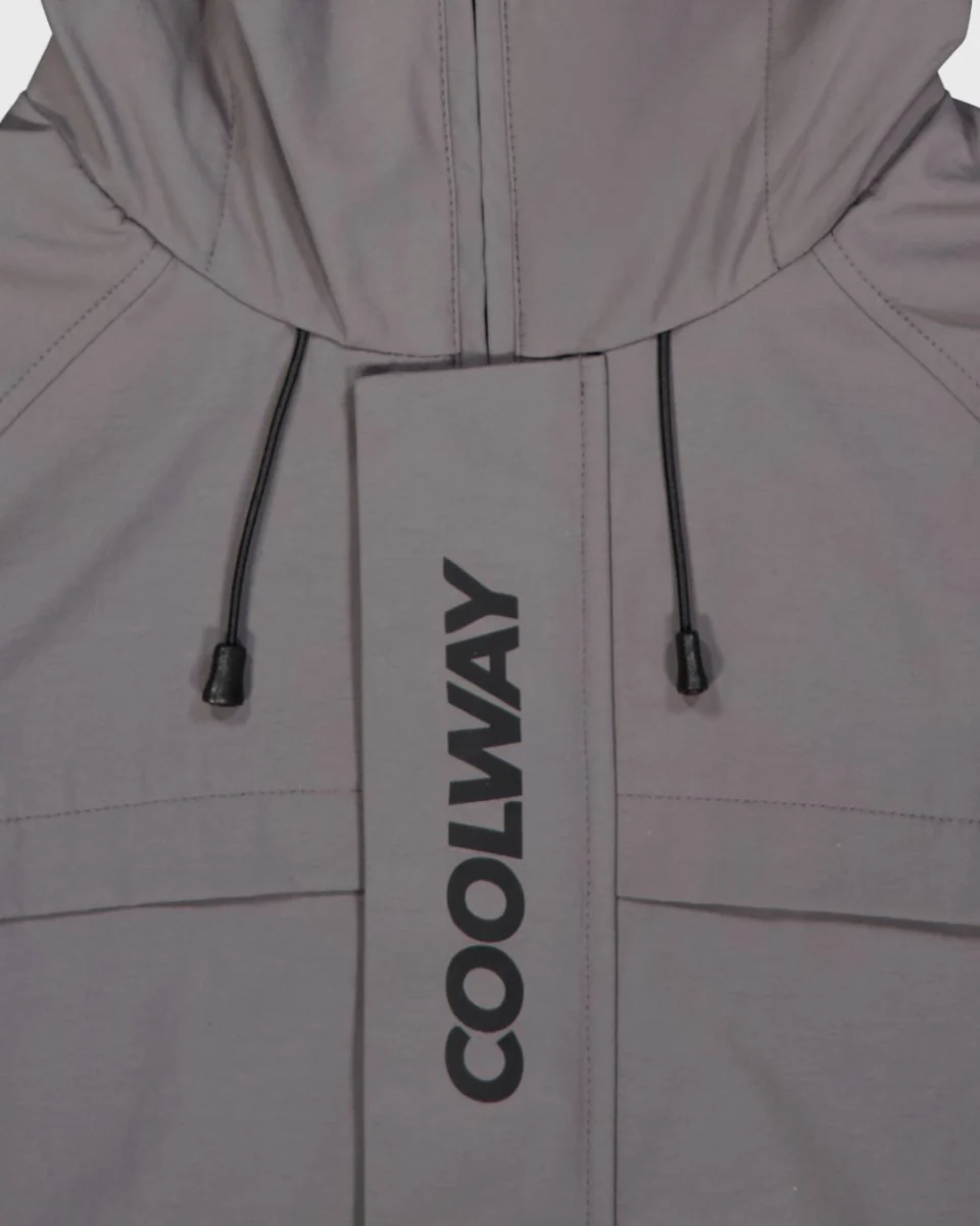 Chaqueta Coolway Storm Grey Windbreaker Gris Unisex - Image 2