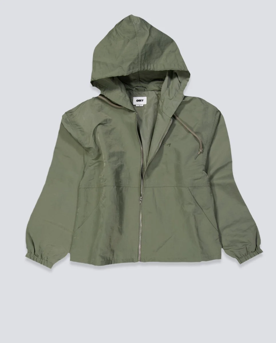 Chaqueta Obey Lula Boxi Verde Mujer - Image 2