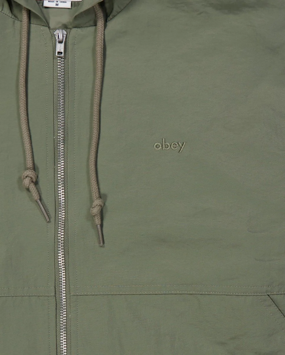 Chaqueta Obey Lula Boxi Verde Mujer - Image 4