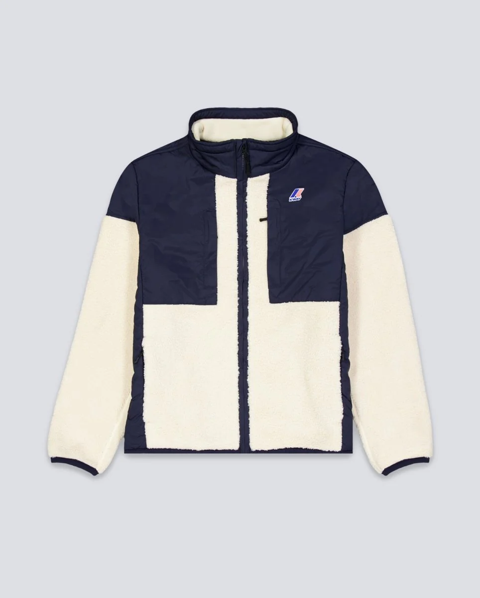 Chaqueta Polar K-Way Sixte 4.0 Orsetto Negro Y Blanco Unisex