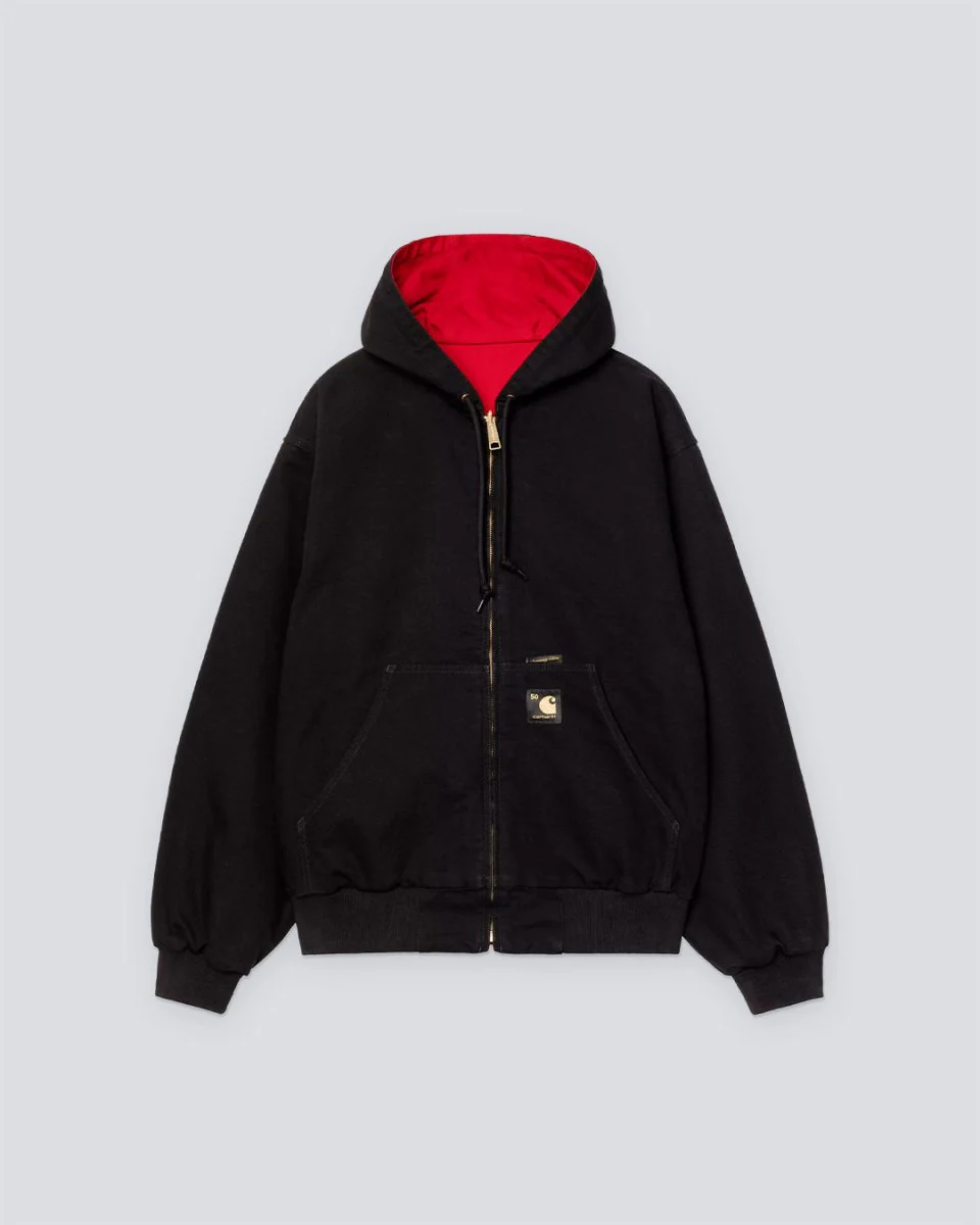 Chaqueta Reversible Carhartt WIP Active OG 50th Anniversary Negra Hombre