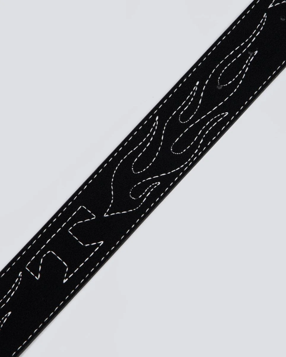 Cinturón Butter Goods Flame Stich Negro Unisex - Image 3