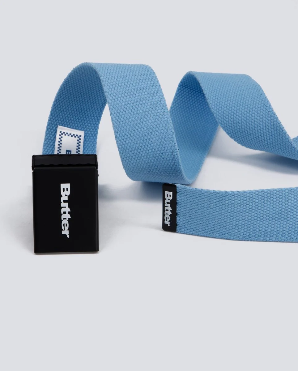Cinturón Butter Goods Logo Woven Azul Unisex - Image 3