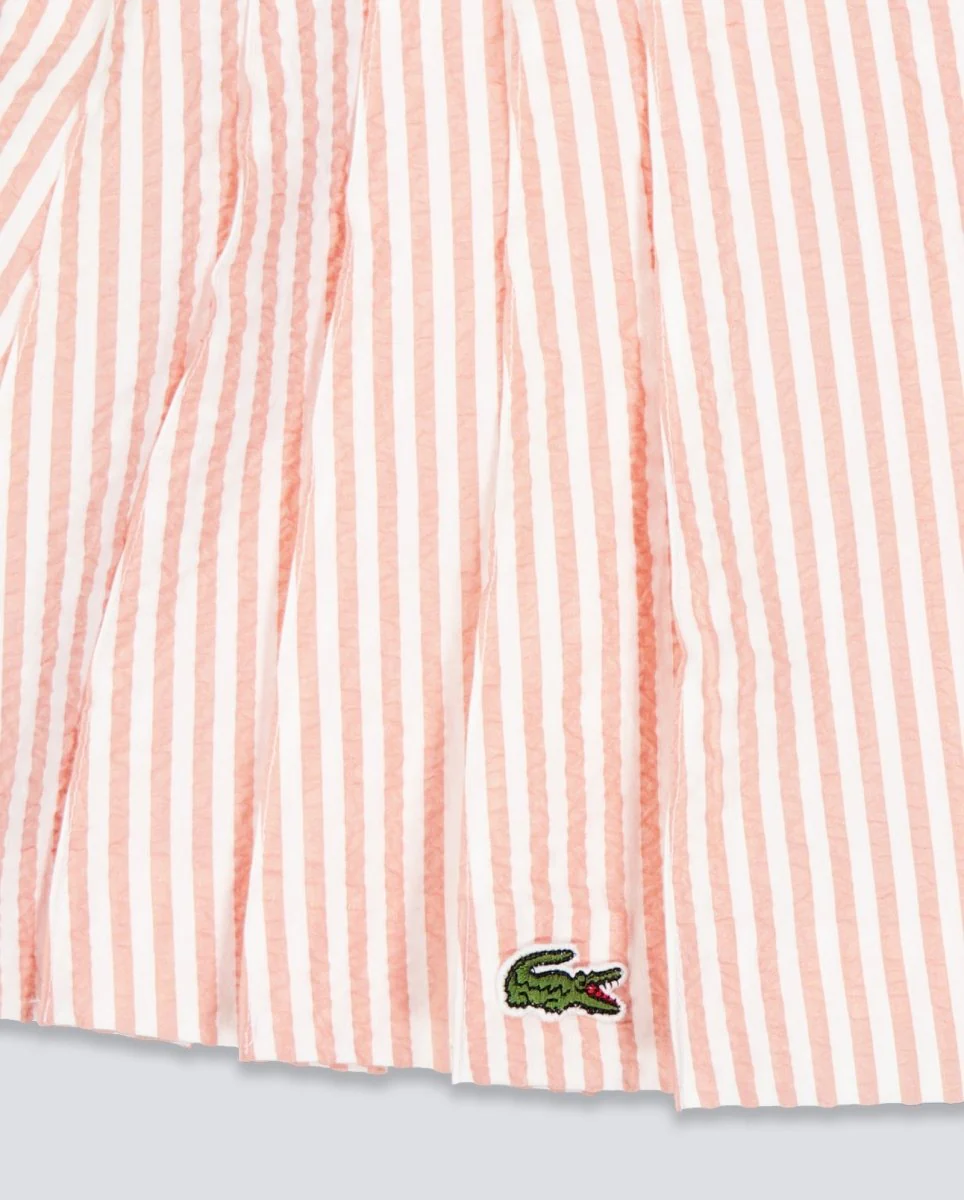 Falda Lacoste Seersucker Rosa Mujer - Image 6