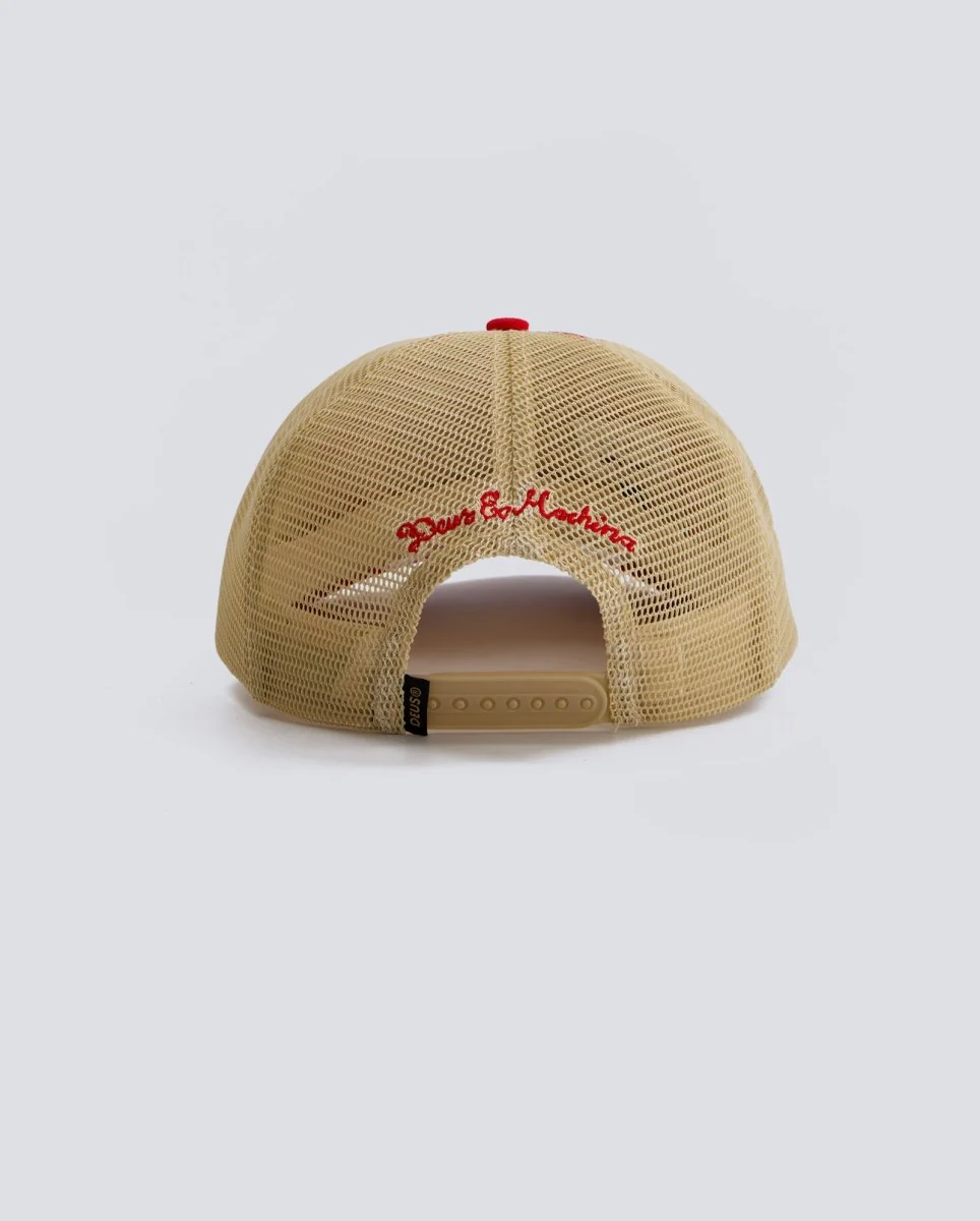 Gorra Deus Malden Trucker Roja Unisex - Image 2