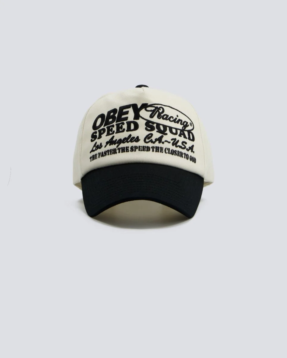 Gorra Obey Speed Squad 5 Panel Negro Multicolor Unisex