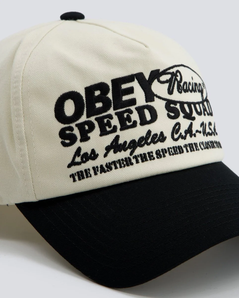 Gorra Obey Speed Squad 5 Panel Negro Multicolor Unisex - Image 3