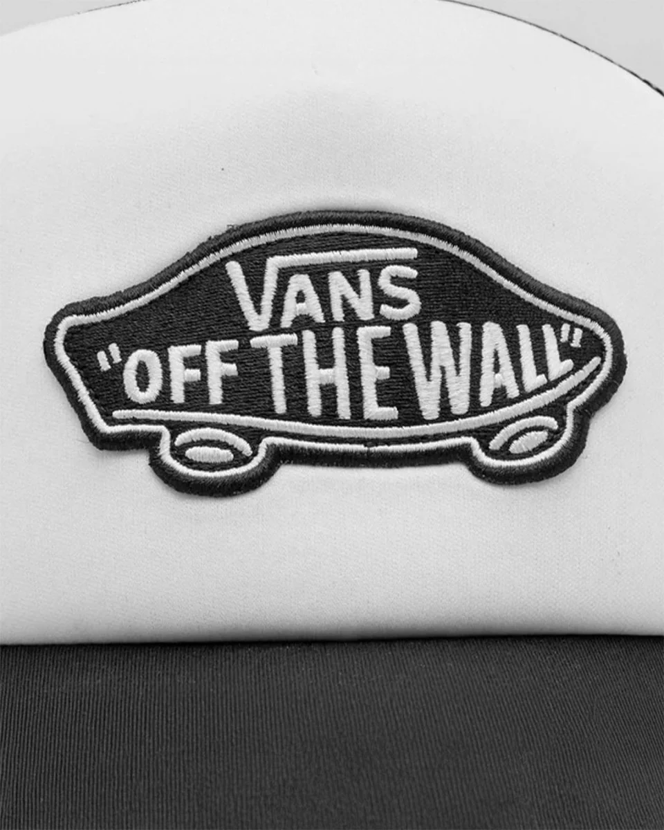 Gorra Vans Classic Patch Curved Bill Trucker Blanco Y Negro Unisex - Image 4