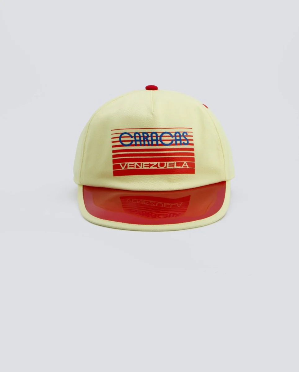 Gorra Visit Caps Caracas Amarillo y Rojo Unisex