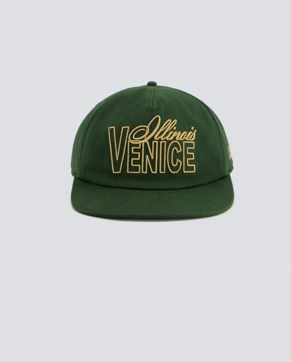 Gorra Visit Caps Venice Illinois Verde Unisex