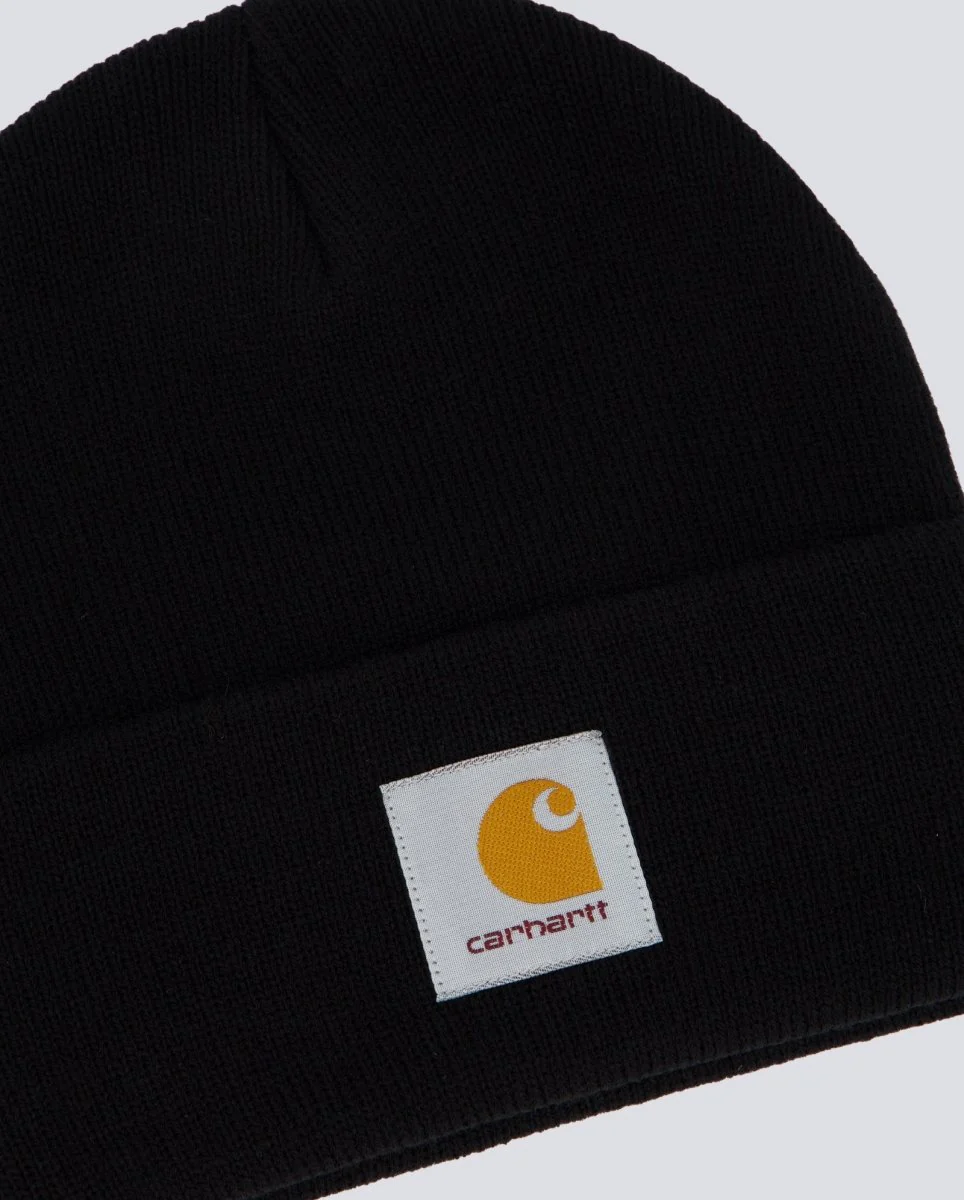 Gorro Carhartt Wip Short Watch Beanie Negro Unisex - Image 2