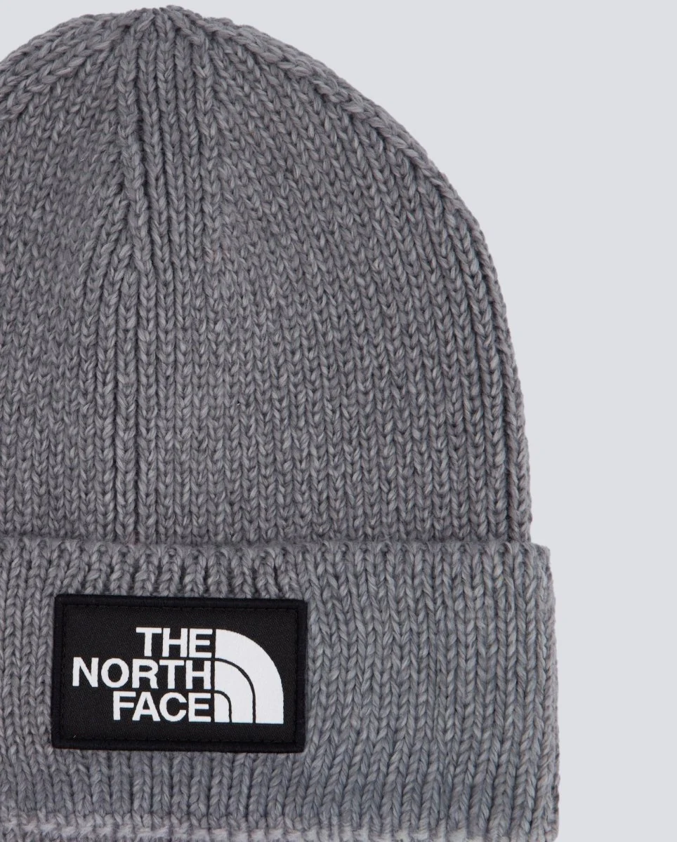 Gorro The North Face Logo Box Cuffed Beanie Gris Unisex - Image 2