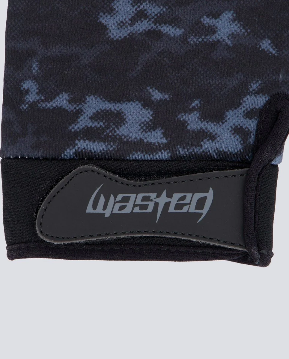 Guantes Wasted Paris Digicamo Negro Y Azul Unisex - Image 2