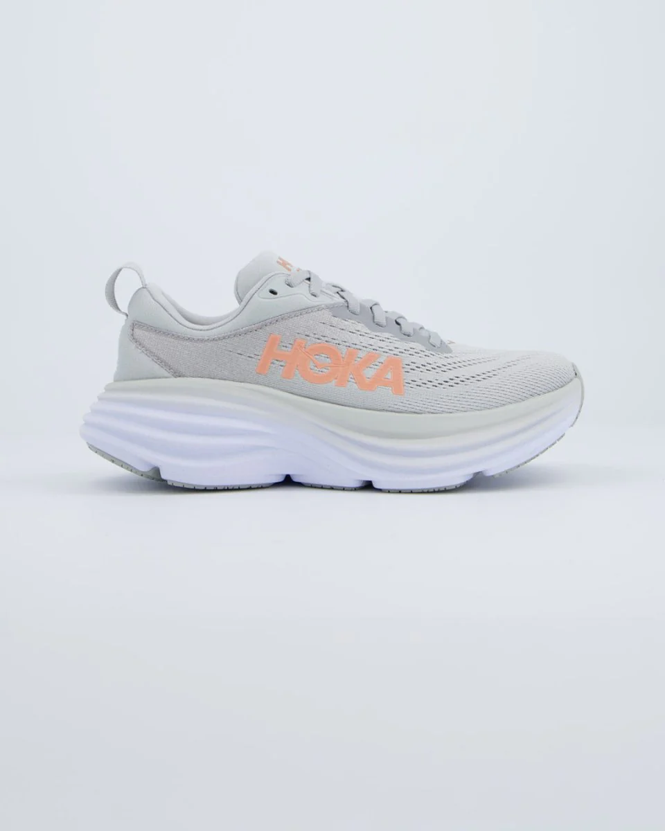 Hoka Bondi 8 Gris Mujer