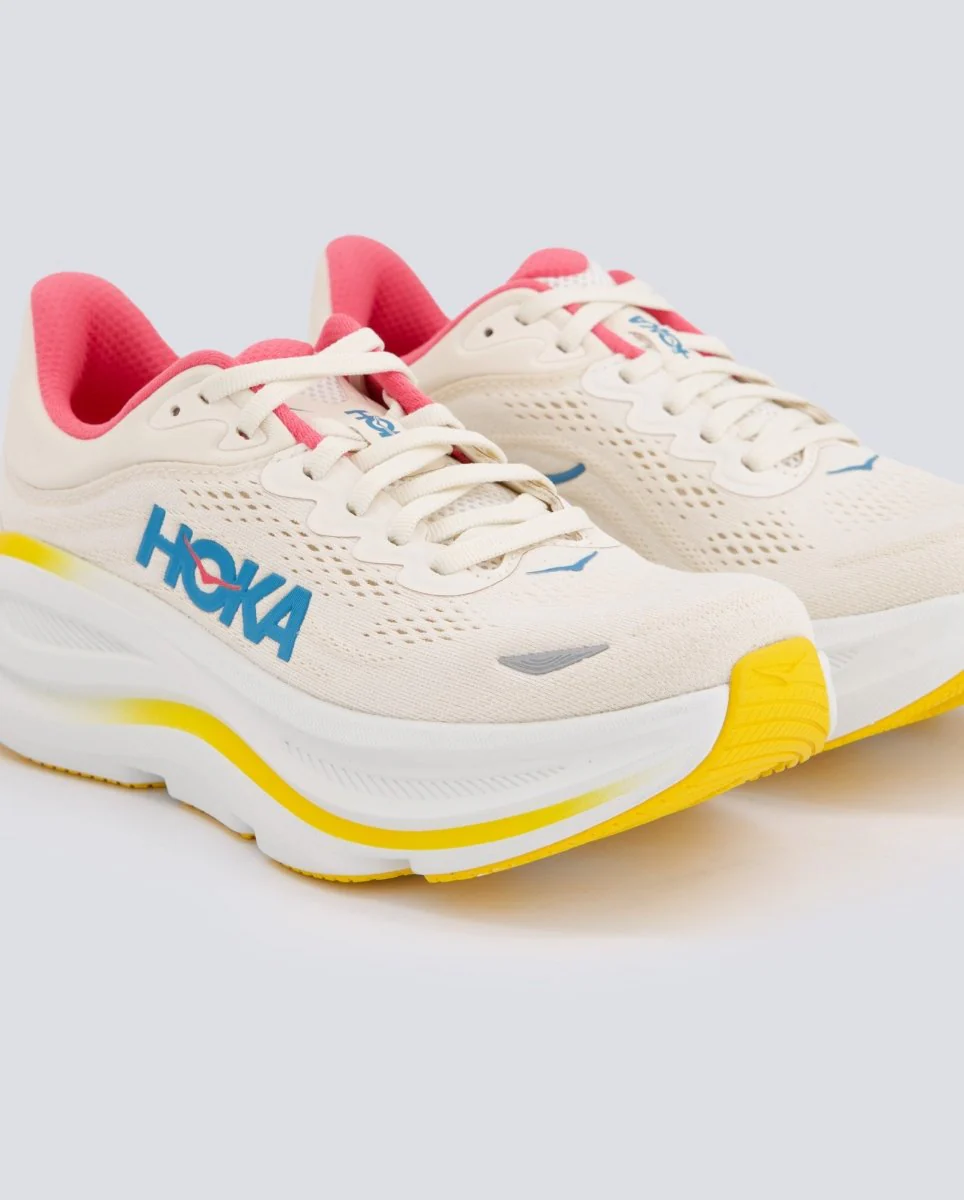 Hoka Bondi 9 Beige Y Amarillo Mujer - Image 2