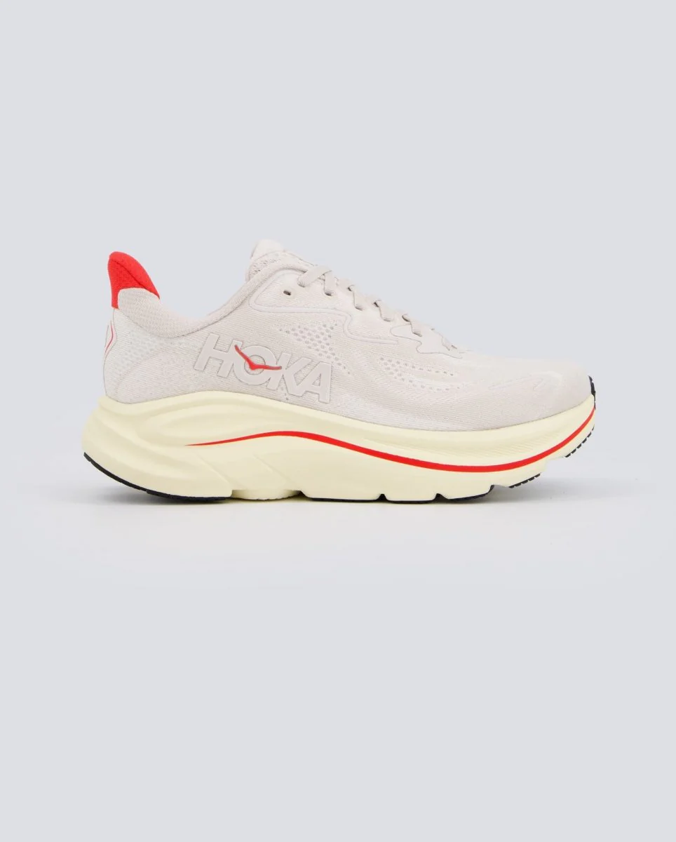 Hoka Clifton 10 Gris Y Rojo Mujer
