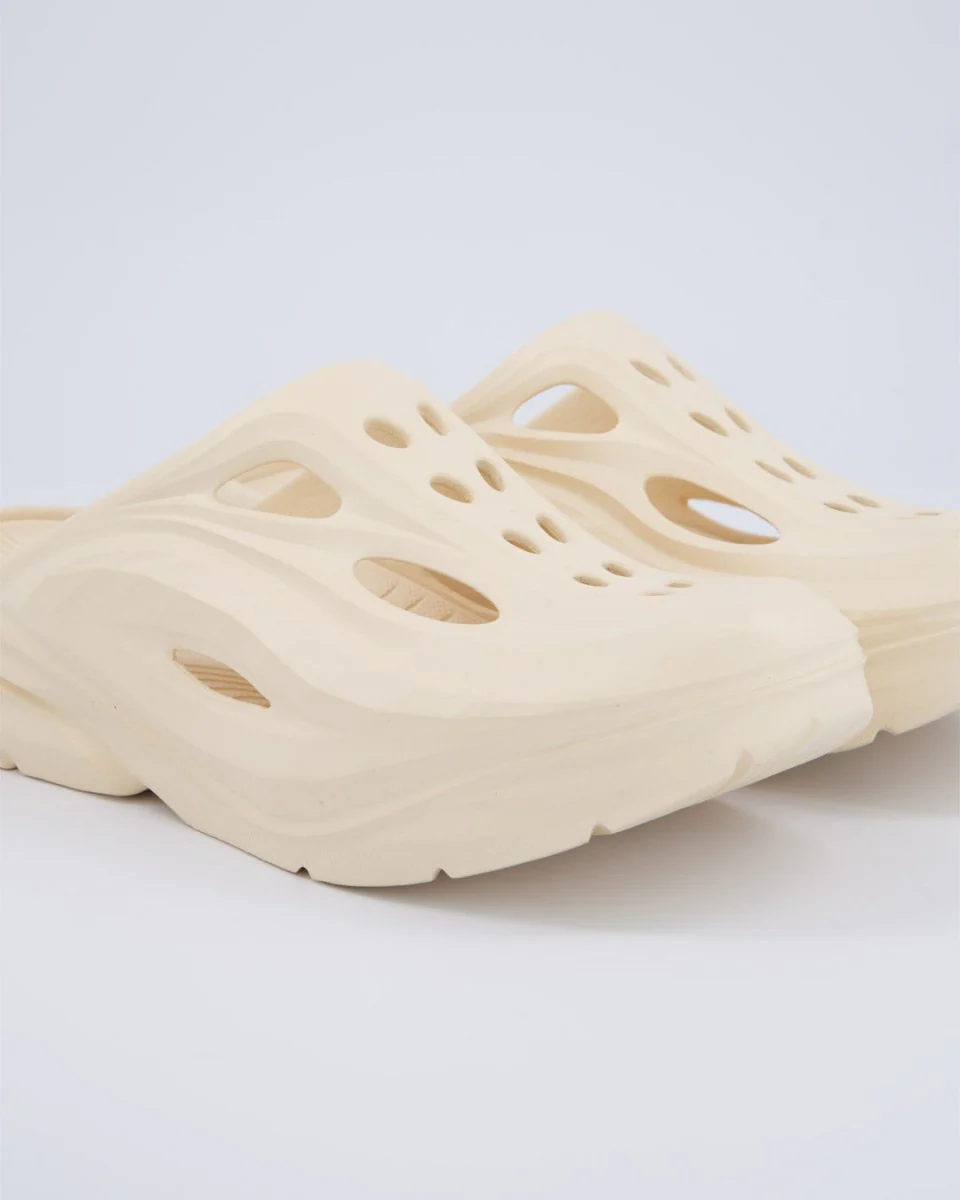 Hoka Ora Recovery Mule Beige Mujer - Image 2