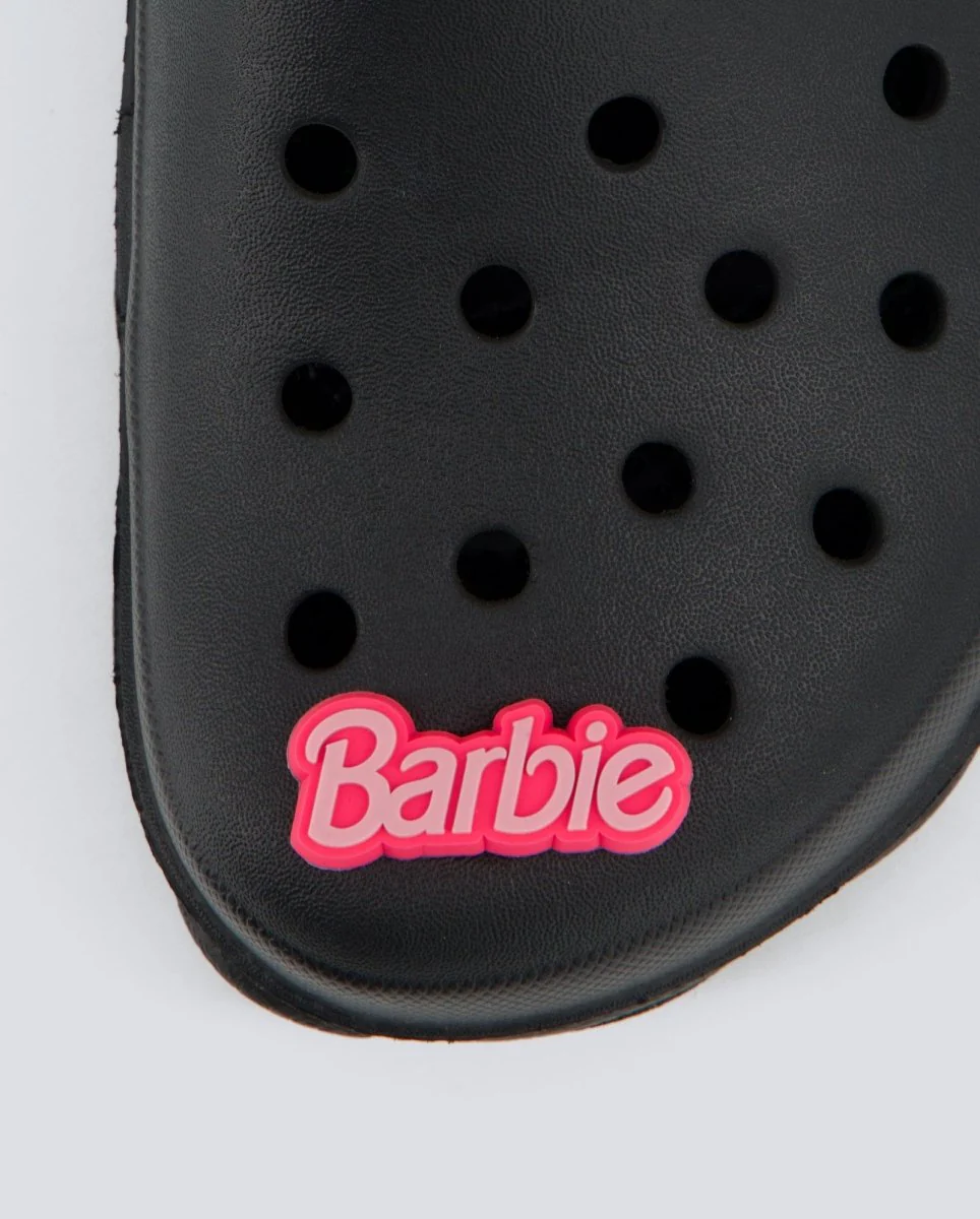 Jibbitz Crocs Barbie Retro Logo Rosa Unisex - Image 2