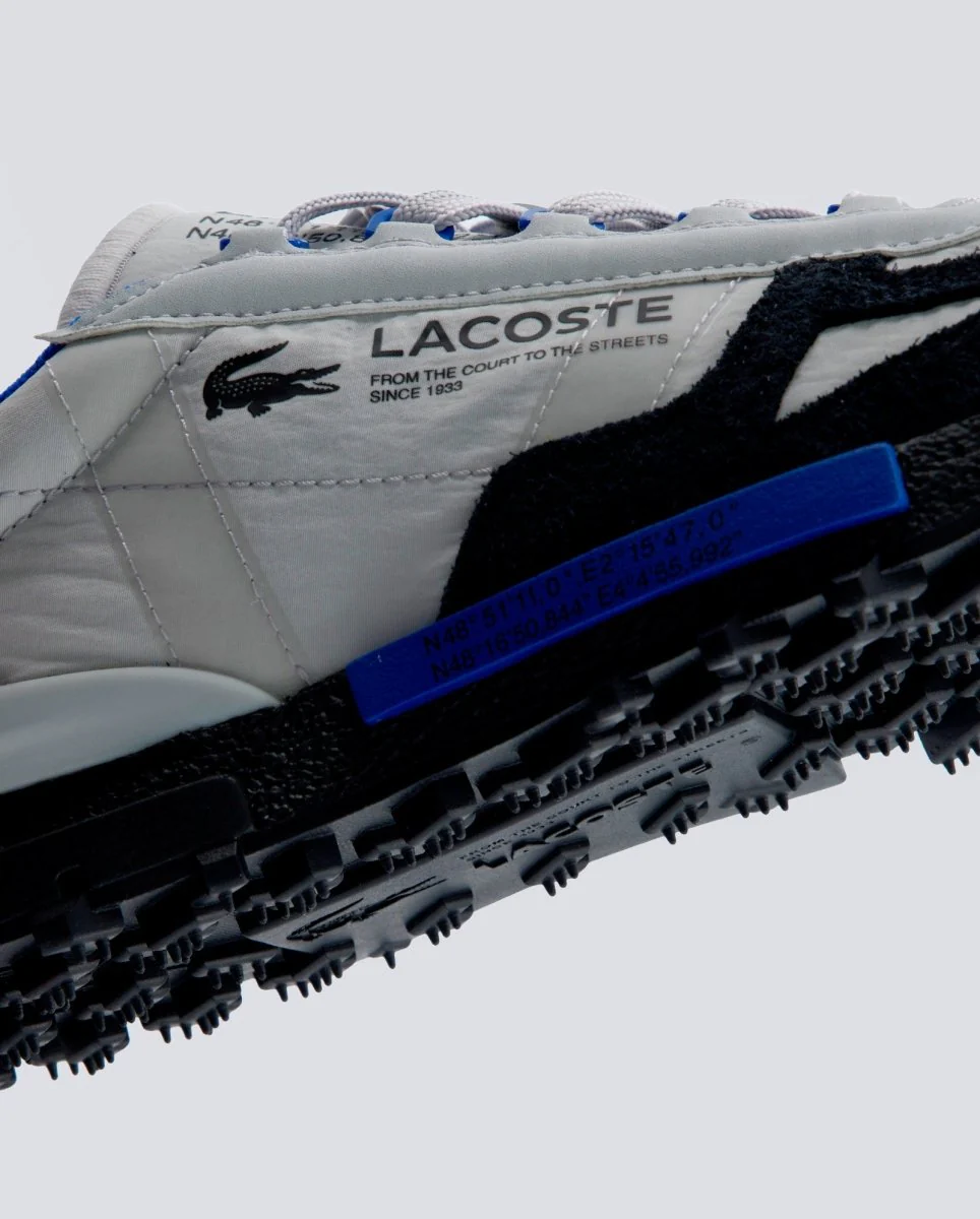 Lacoste Elite Active Gris y Azul Hombre - Image 3