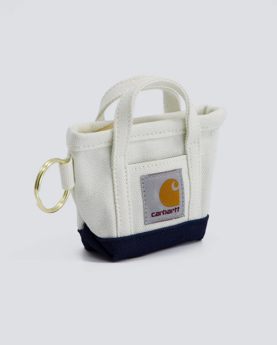 Llavero Carhartt WIP Mini Tote Bag Keychain Hamilton Ablaco Y Azul Unisex - Image 4