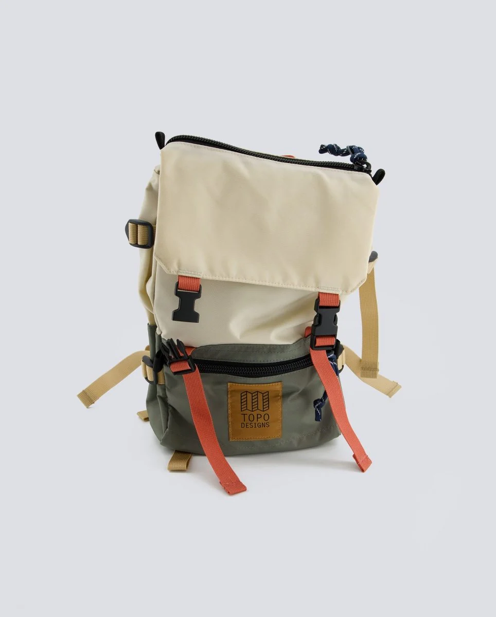 Mochila Topo Designs Rover Pack Mini Beige Y Verde Unisex - Image 4