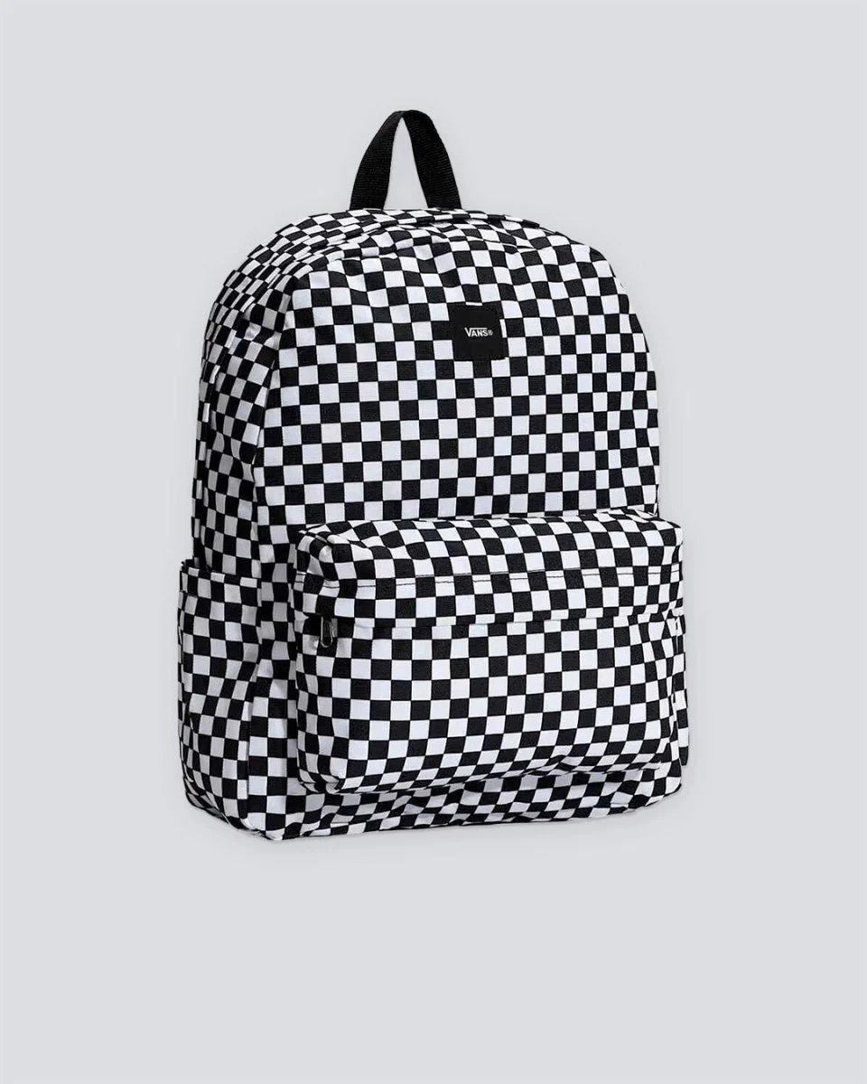 Mochila Vans M Old Skool Check Blanco Y Negro Unisex