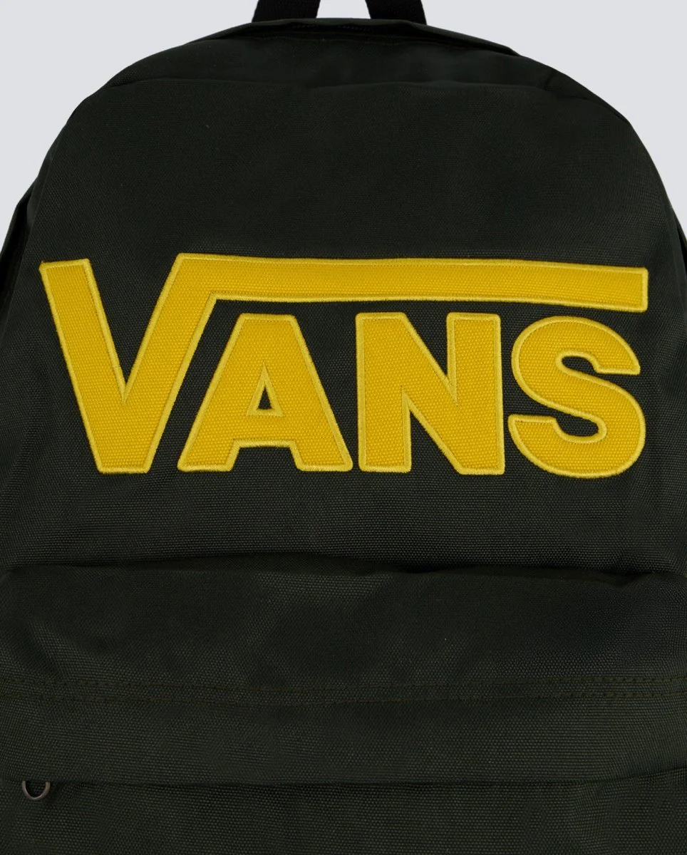 Mochila Vans Old Skool Drop V Verde Y Amarillo Unisex - Image 4