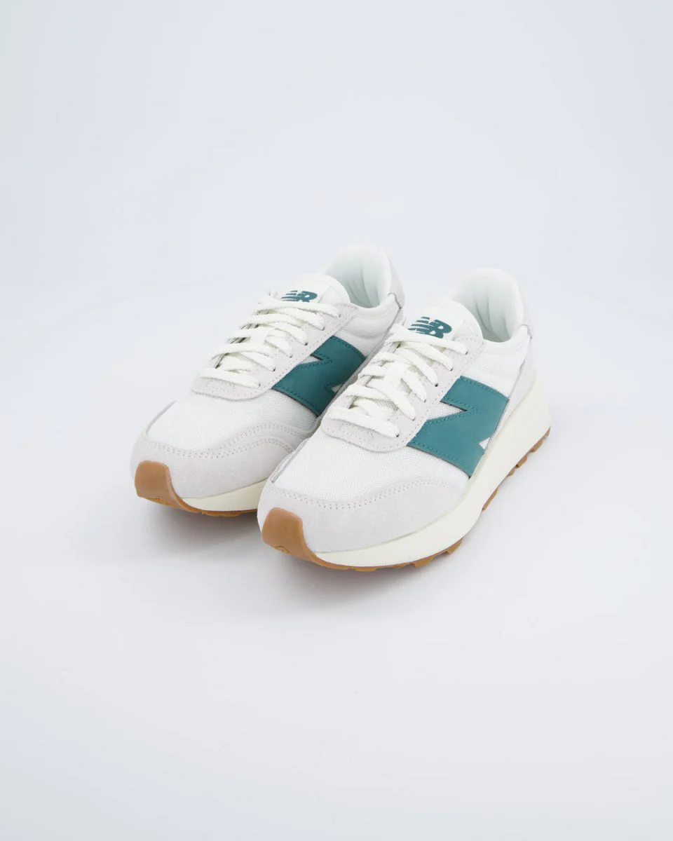 New Balance 370 Blanco Y Verde Mujer - Image 6