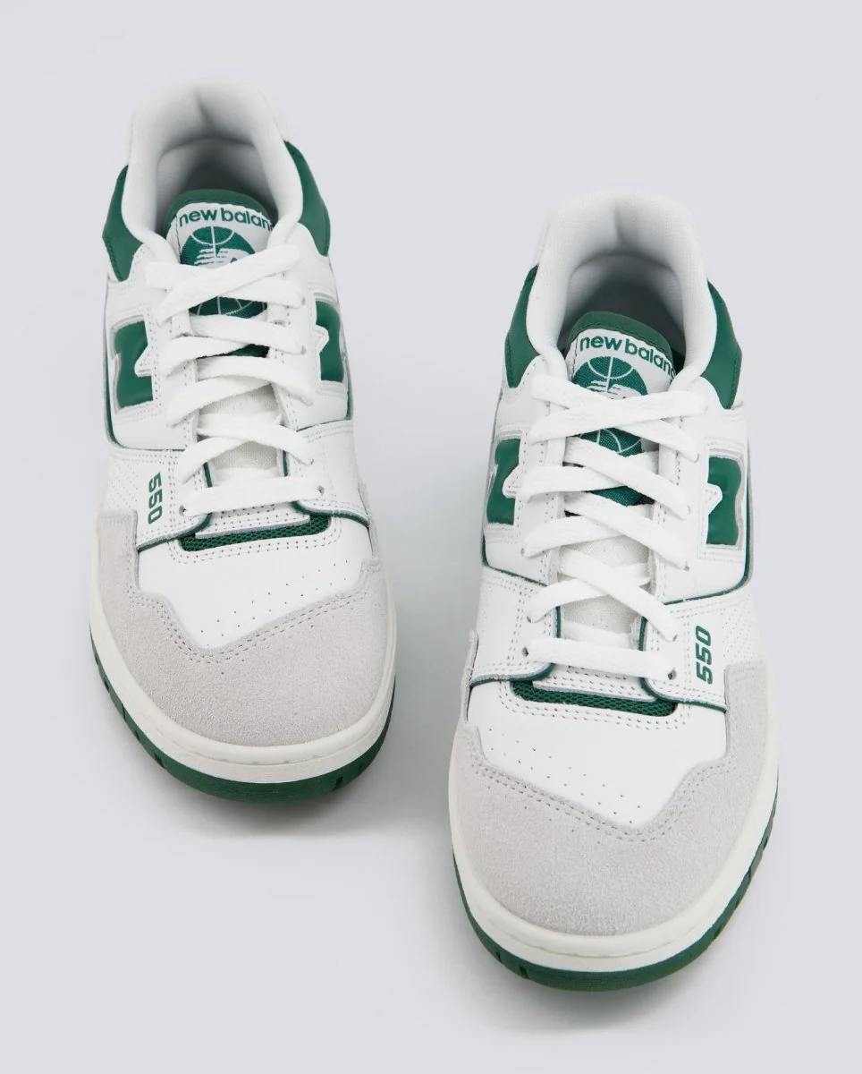 New Balance 550 Blanco Y Verde Hombre - Image 3