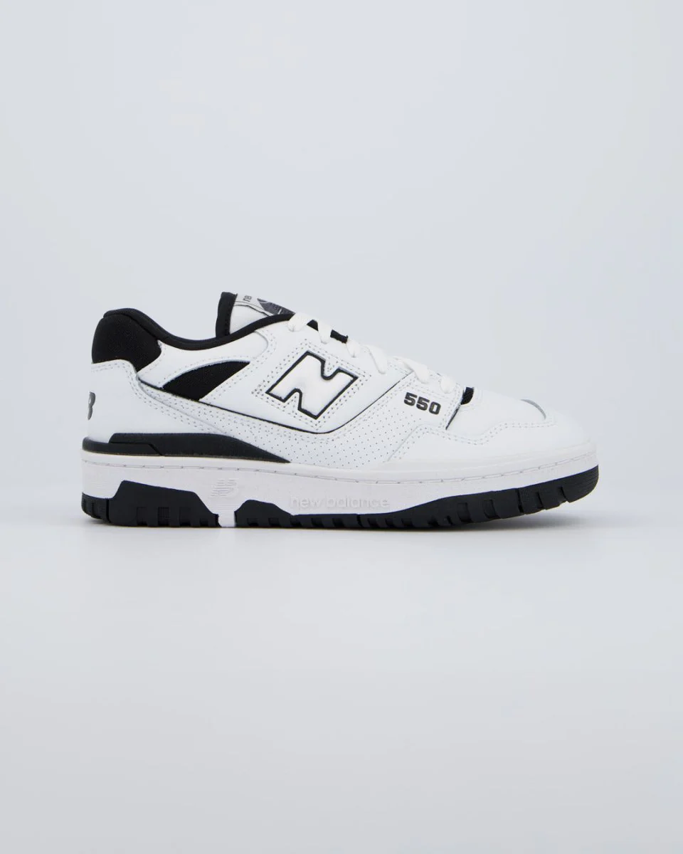 New Balance 550 Negro Y Blanco Mujer