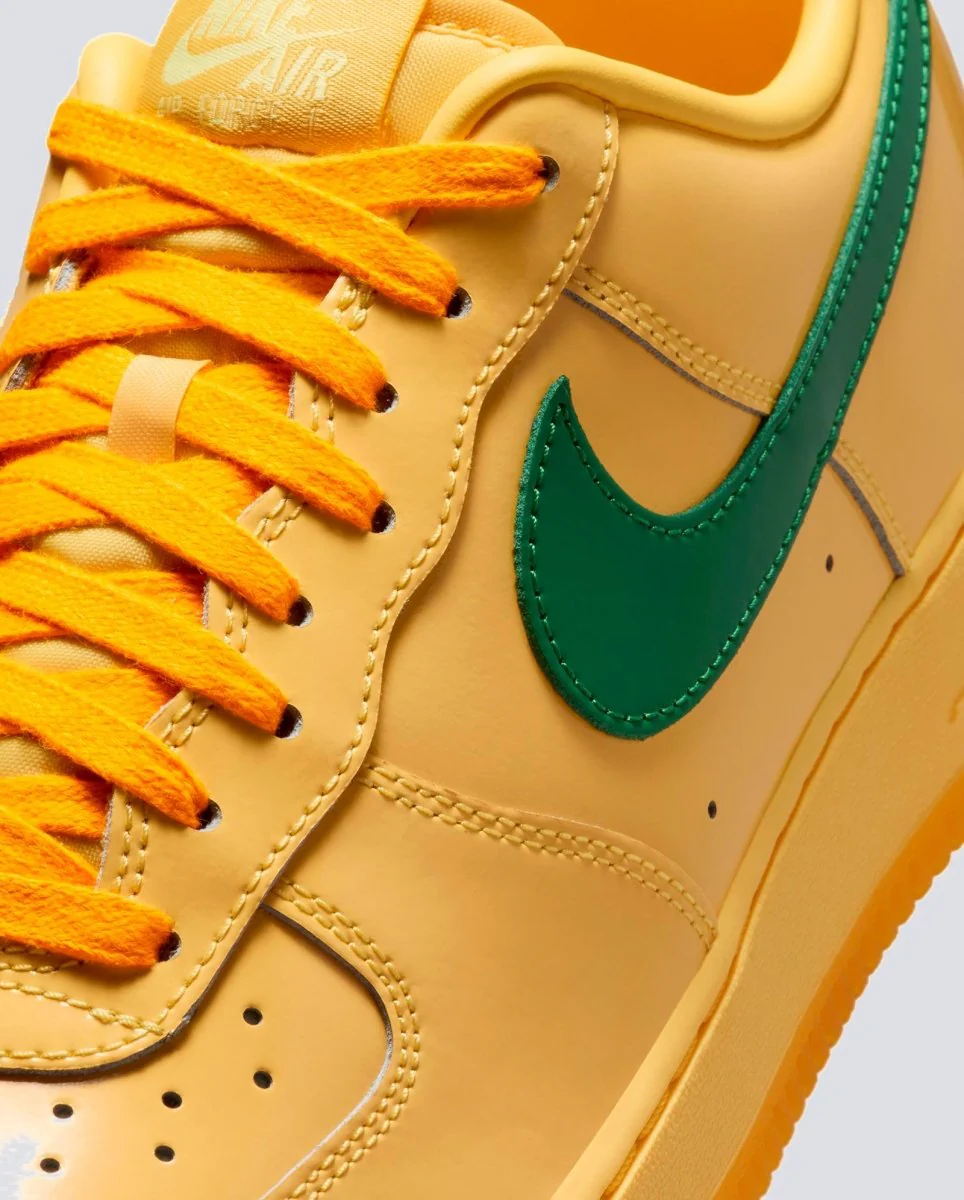 Nike Air Force 1 Low Patente Leather Amarillo Hombre - Image 2